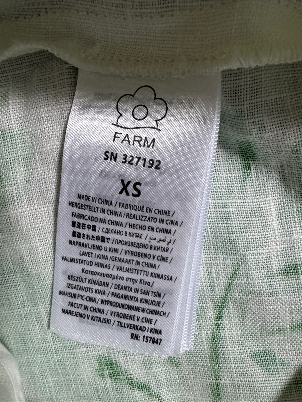 Farm Rio Color  Festival Linen Midi Skirt Size XSMALL - Picture 13 of 14